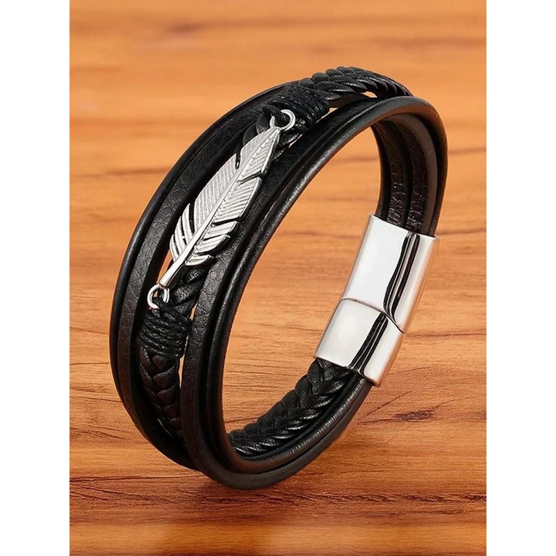 Vientiq Men Black Bracelet
