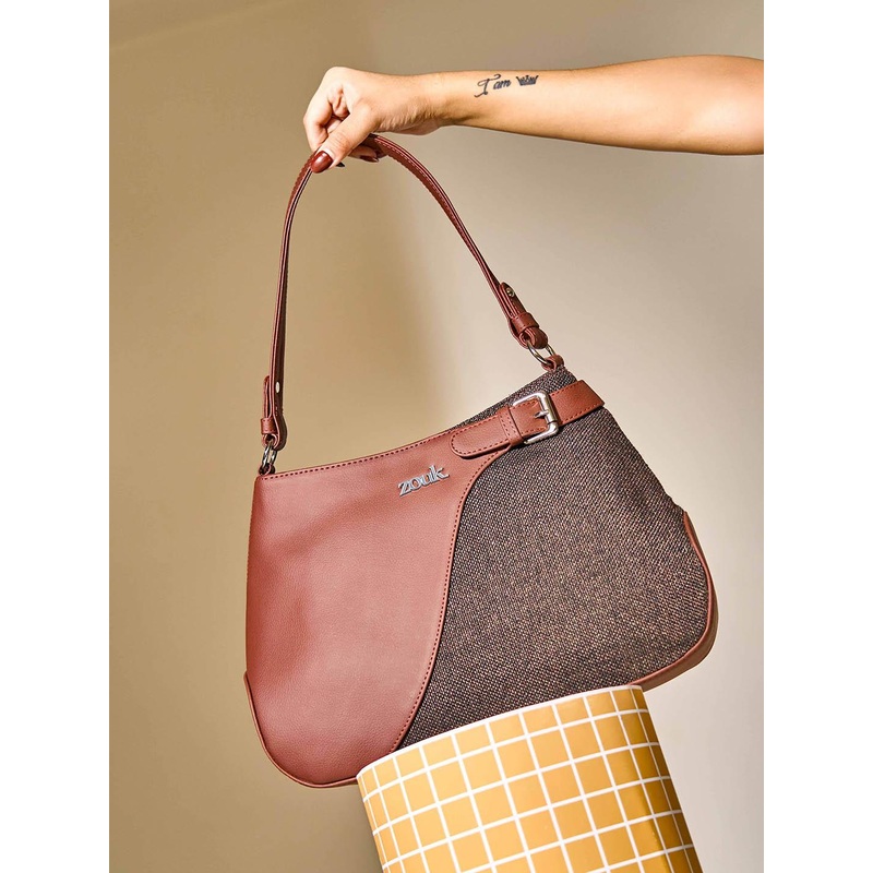 Alt by Zouk  Ira Bristel Textured Structured Handheld Bag