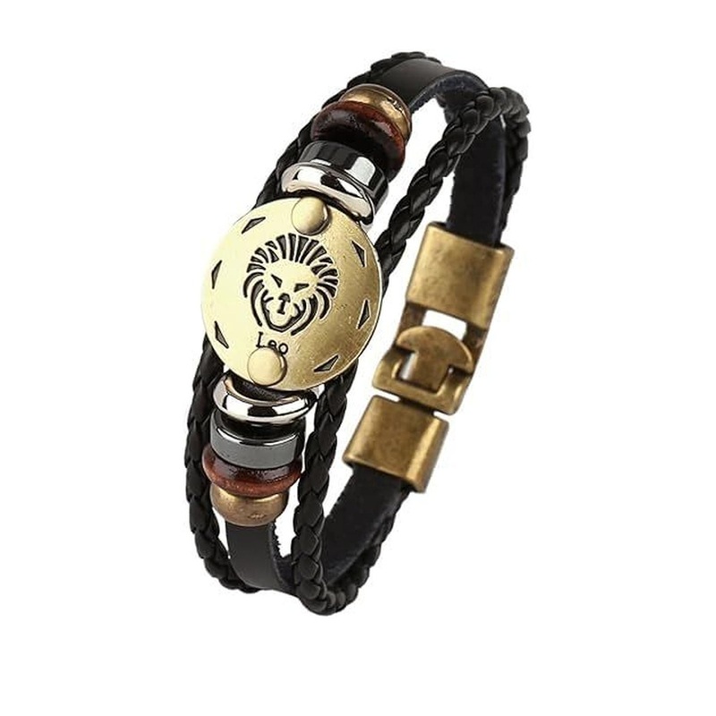 EDMIRIA Unisex Leather Punk Wraparound Bracelet