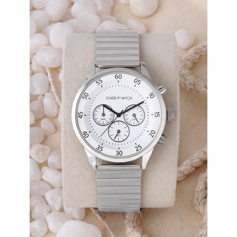 JOKER & WITCH Men Dial & Stainless Steel Bracelet Style Straps Analogue Watch AMWW707