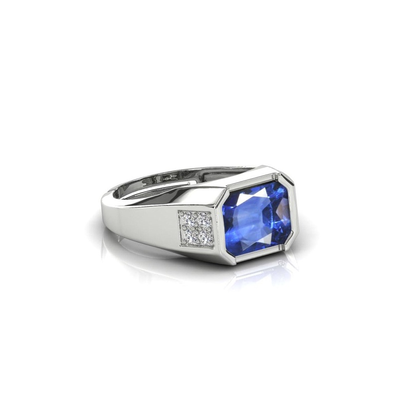 RRVGEM Unheated Untreated Blue Sapphire Ring