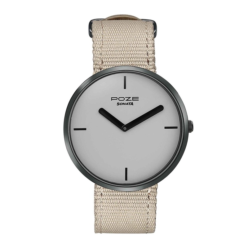 Sonata Men Dial & Leather Straps Analogue Watch SP70082NP01