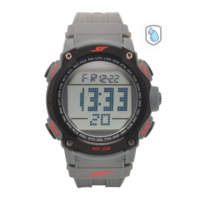 Sonata Men Grey Digital Watch 77073PP02