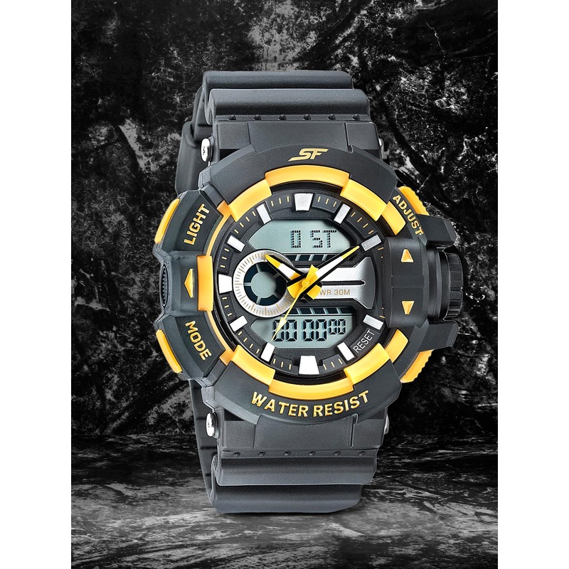 Sonata Men Multicoloured Analogue and Digital Sf Hustler Watch 77118PP03W