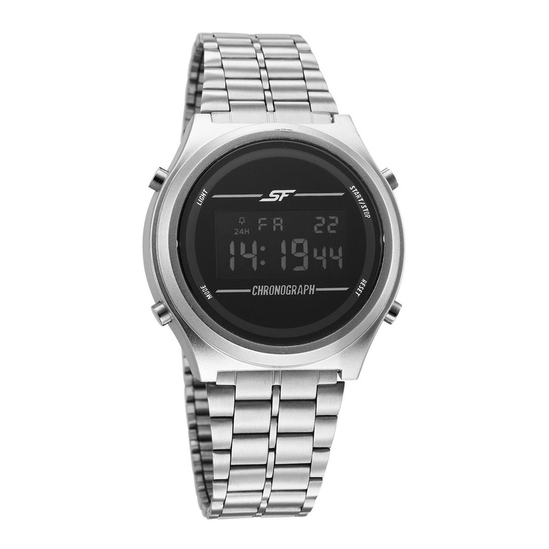 Sonata SF Cirqle Quartz Round Dial Men’s Digital Watch – 77162PM03W