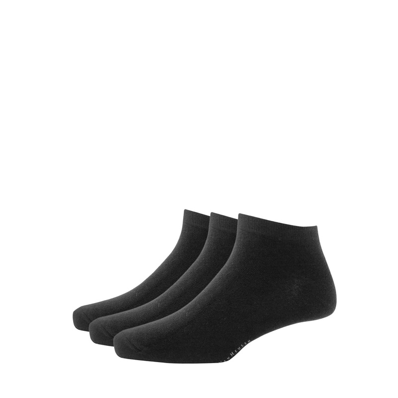 Van Heusen Men Pack Of 3 Black Solid Ankle-Length Socks