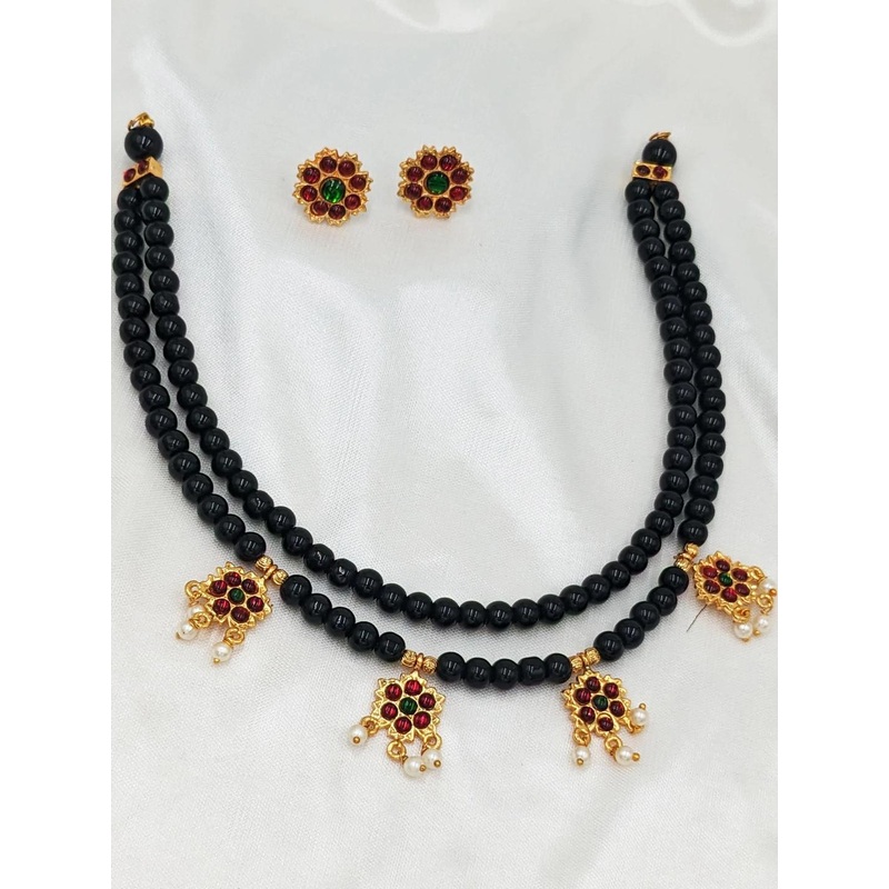 VEDAJ Gold-Plated Brass Jewellery Set