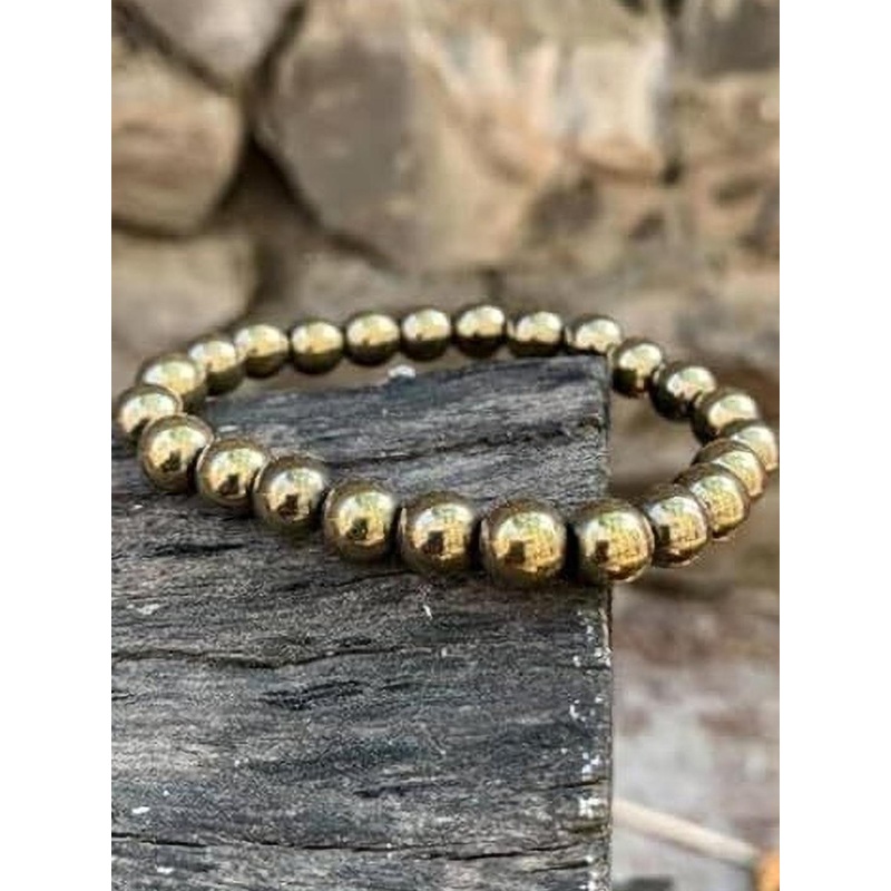 VIBESLE Unisex Crystals Pyrite Bracelet
