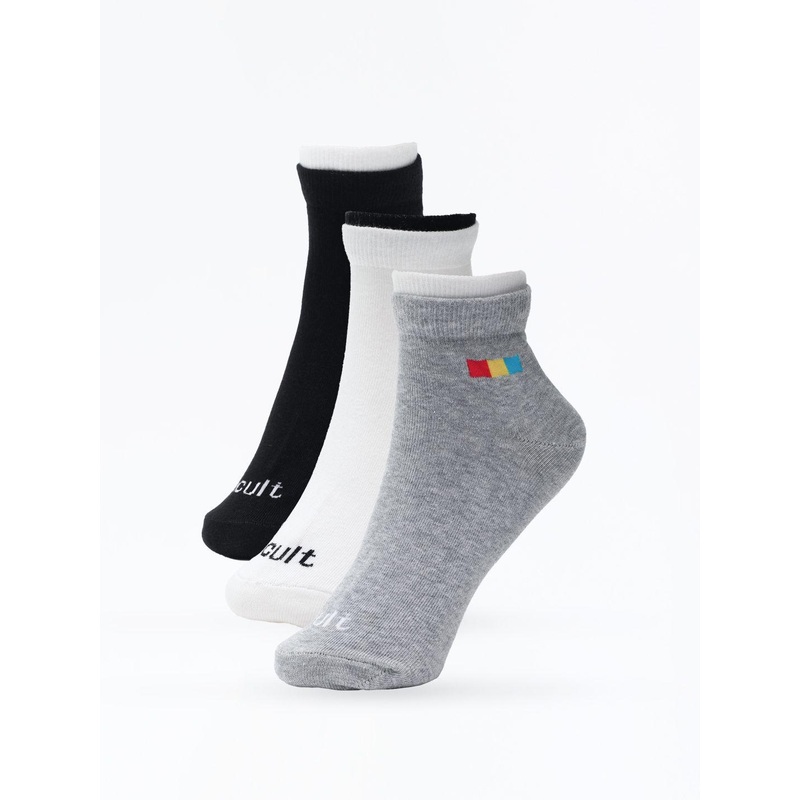 CULT Men Pack Of 3 Ankle Length Sports Socks