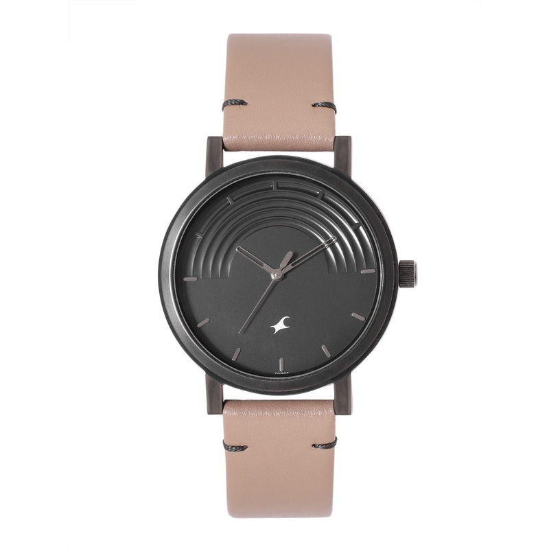 Fastrack Men Morphism Leather Analogue Watch 3299NL01-Black