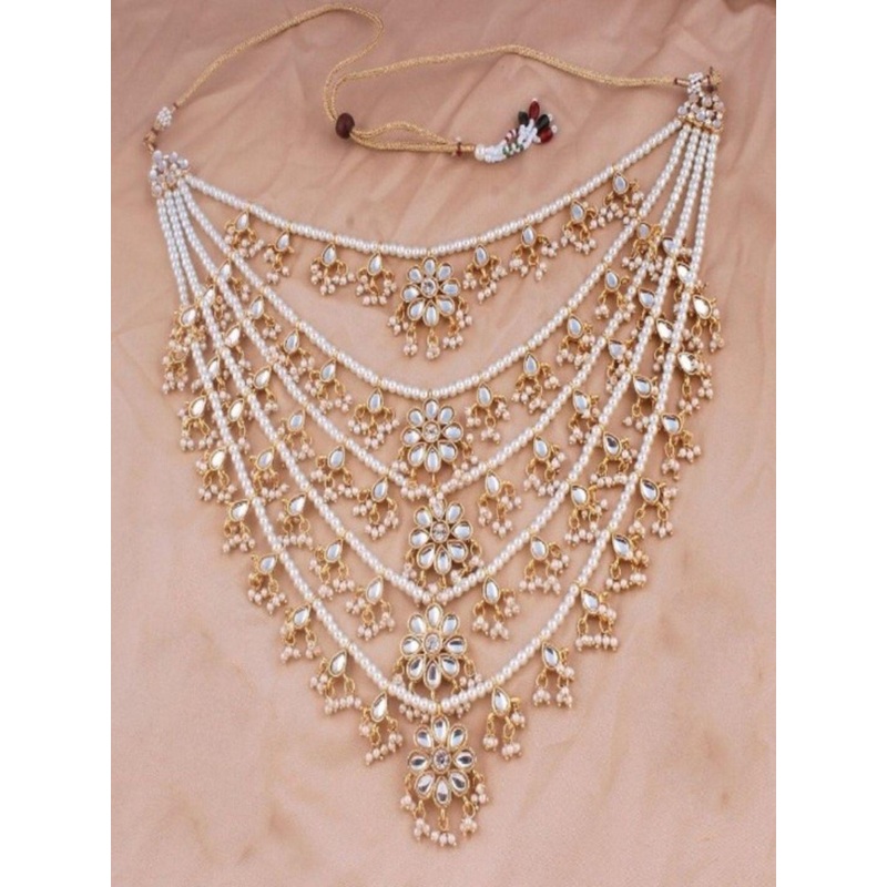 I Jewels Men Gold-Plated Layered Necklace