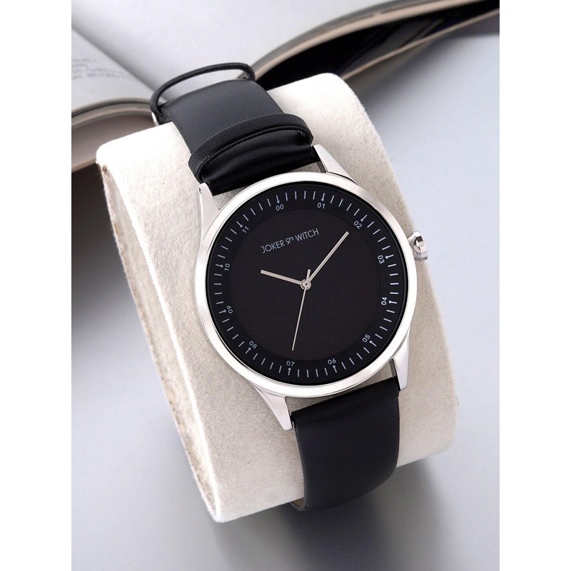 JOKER & WITCH Men Black Dial & Black Bracelet Style Straps Analogue Watch AMWW711