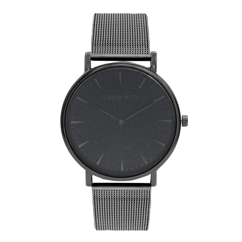 JOKER & WITCH Unisex Black Phile Analogue Watch AMWW333