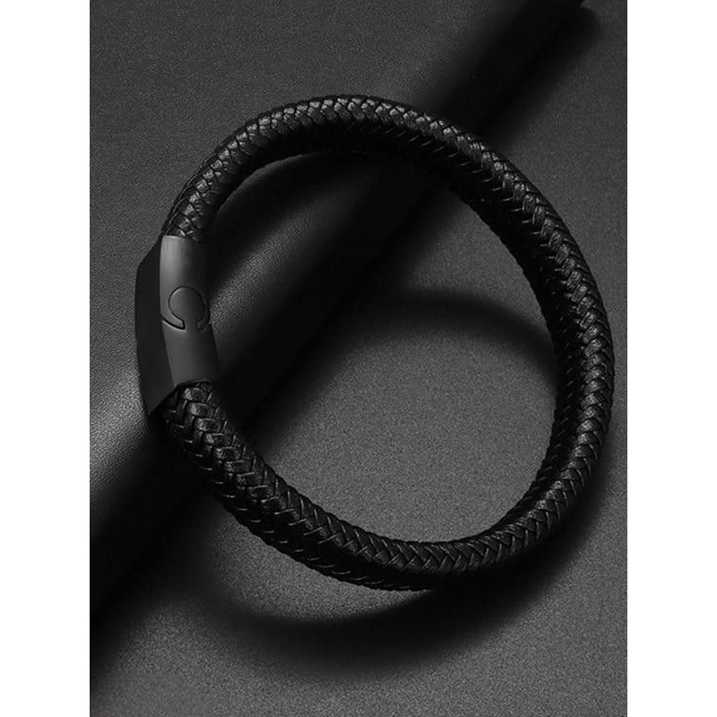 kazare Men Rhodium-Plated Link Bracelet