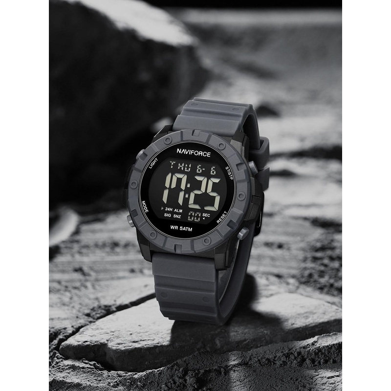 Naviforce Men Dial & Regular Straps Digital Watch NF7110_B GY GY