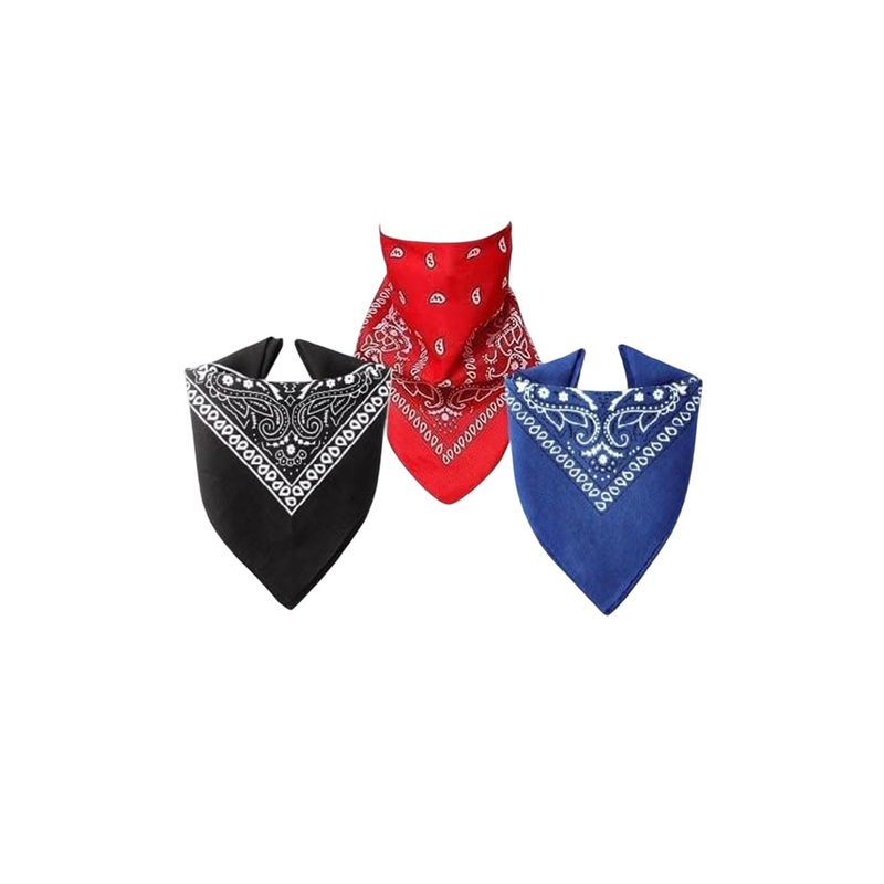 PAROPKAR Pack Of 3 Paisley Printed Pure Cotton Handkerchiefs