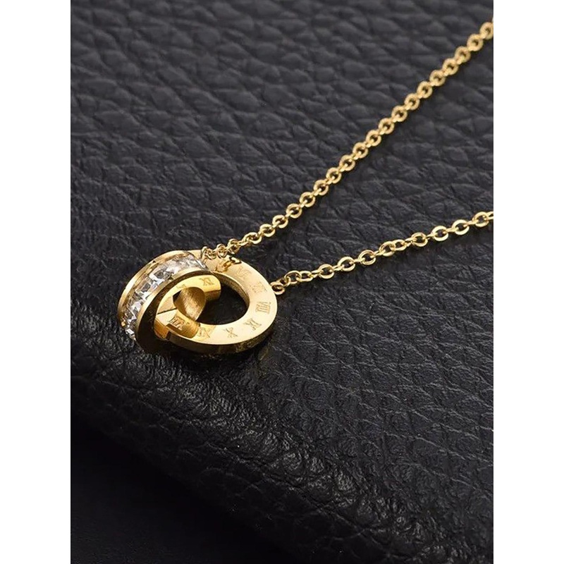 Prutha Fashion Men Gold-Plated Artificial Stones Studded Chain