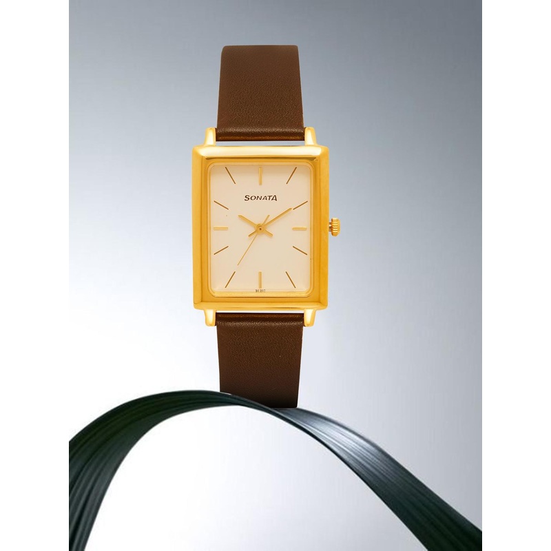 Sonata Men White Analogue Watch NK7078YL01