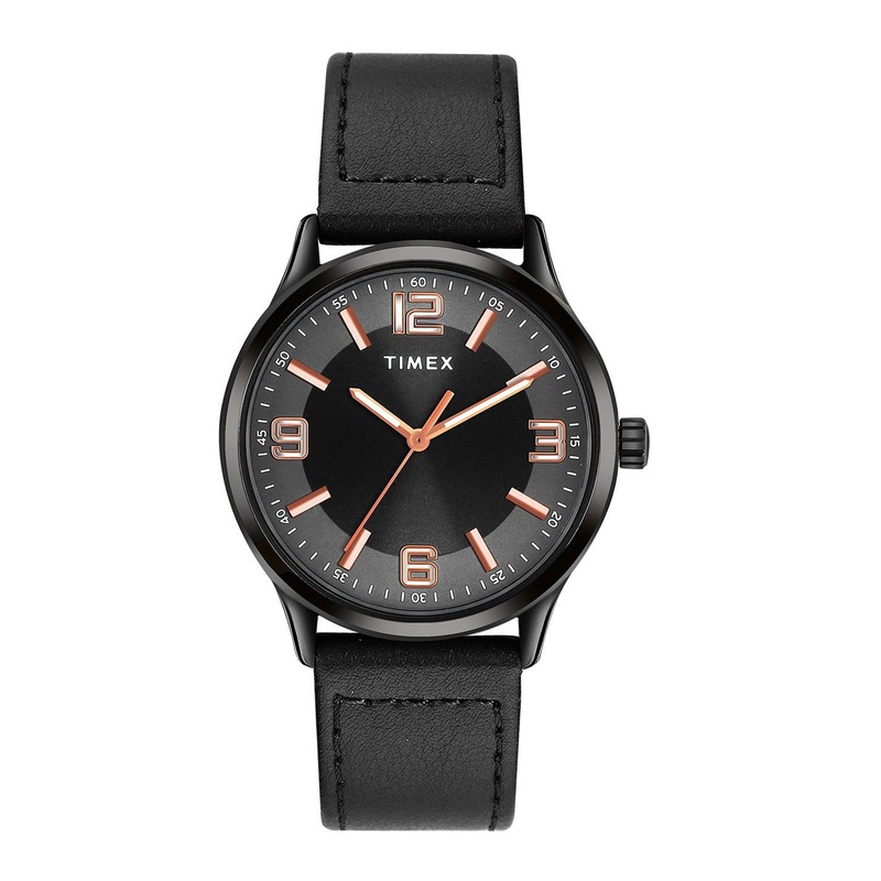 Timex Men Brass Dial & Leather Straps Analogue Watch TWTG65SMU01