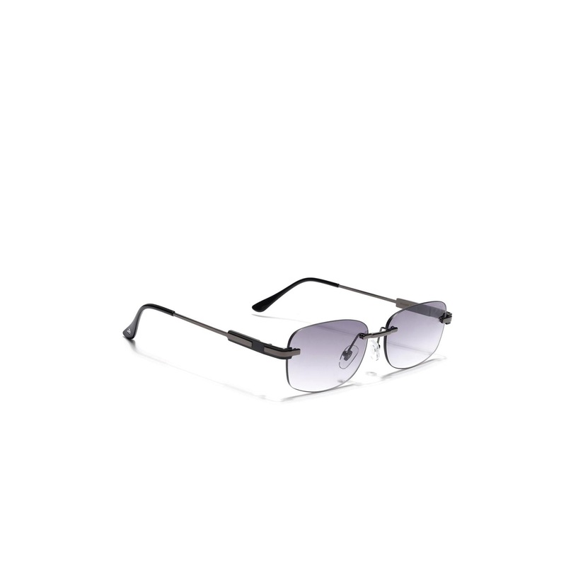 Voyage Unisex Black Lens & Gunmetal-Toned Round Sunglasses 4097MG7354