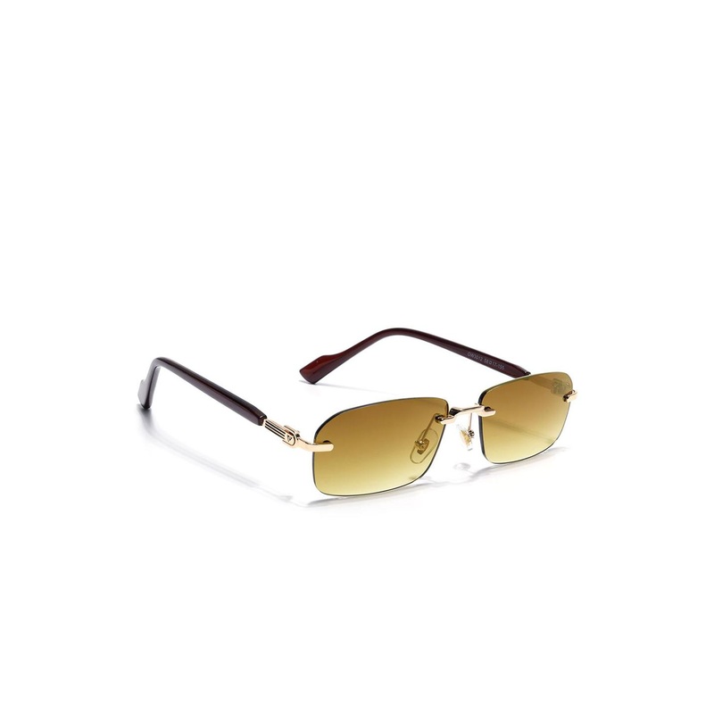 Voyage Unisex Rectangle Sunglasses with UV Protected Lens 3012MG6618