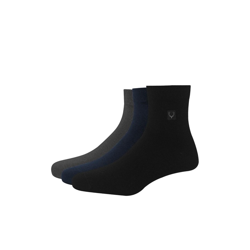 Allen Solly Men Pack Of 3 Solid Socks