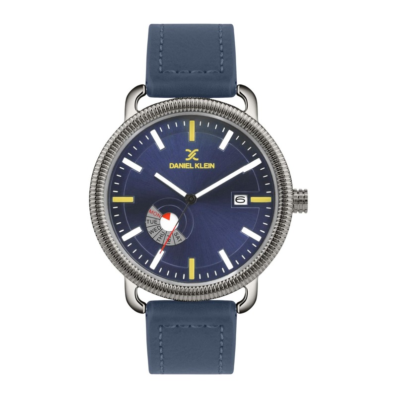 Daniel Klein Men Printed Dial & Leather Straps Analogue Watch DK.1.14023-3