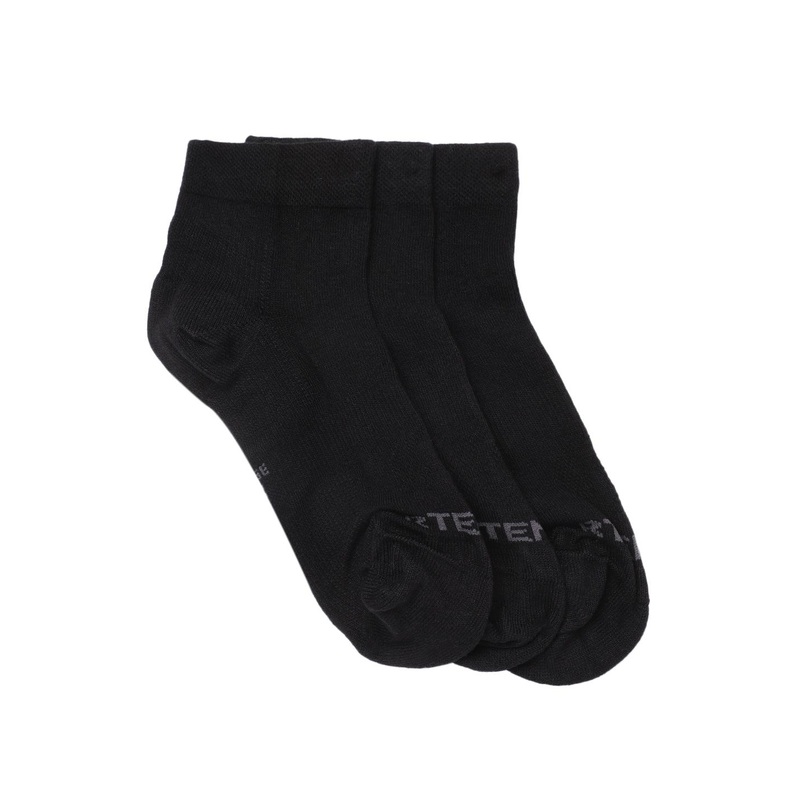 Decathlon ARTENGO Adult Black Mid Ankle Socks Pack Of 3