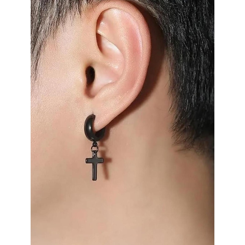 SALTY Non-pierced Cross Earrings