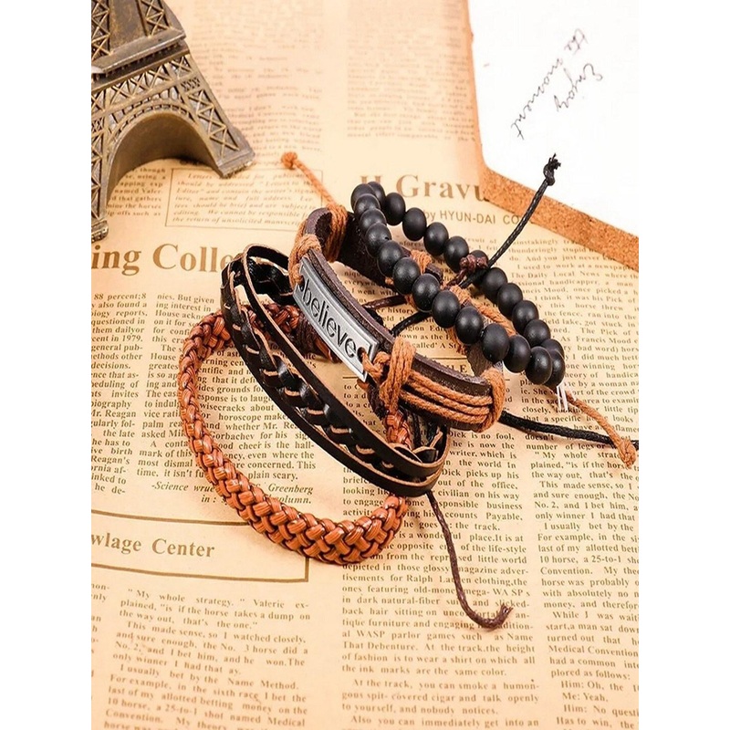 UNIVERSITY TRENDZ Set Of 4 Wraparound Bracelet