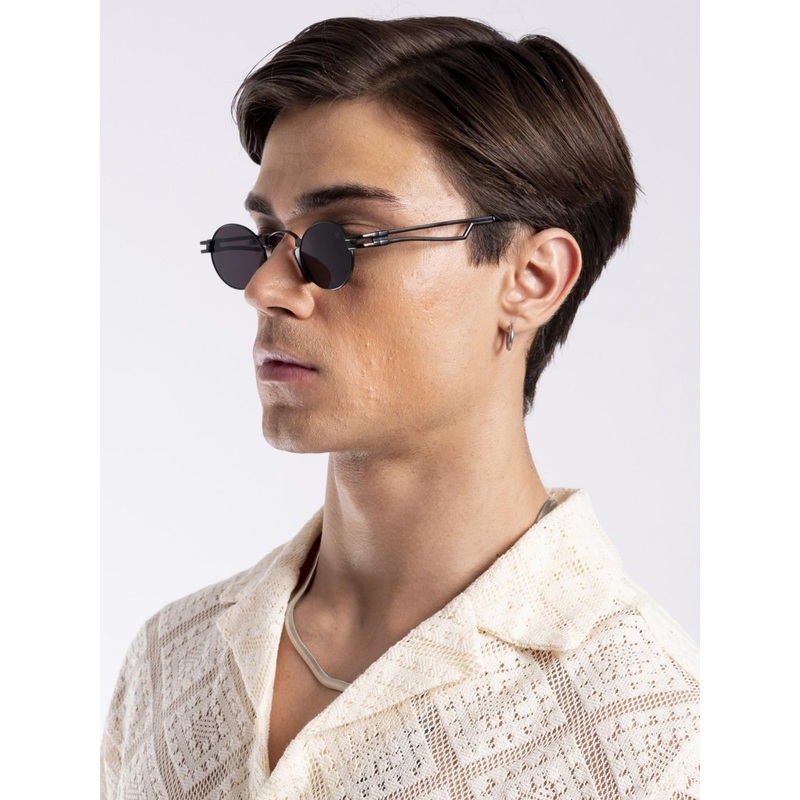 Voyage Unisex Round Sunglasses with UV Protected Lens B80579MG3587Z