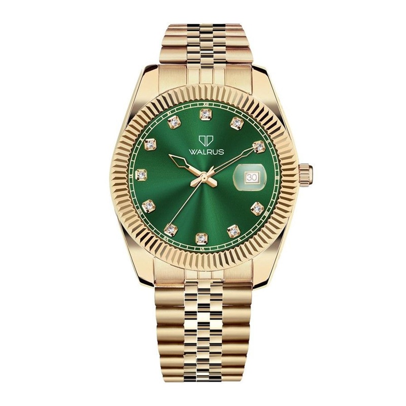 Walrus Men Brass Dial & Bracelet Style Straps Analogue Watch WWTM-MAJESTIC-040606