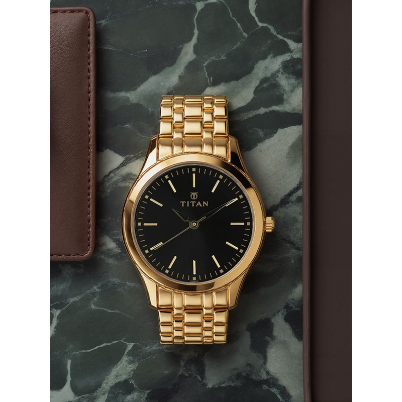 Titan Men Black Dial Watch 1648YM03