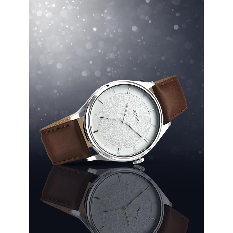 Titan Men White Analogue Watch