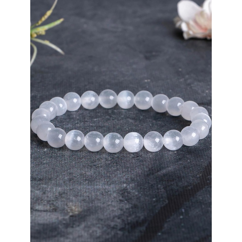 craftNyou Unisex Selenite Bracelet