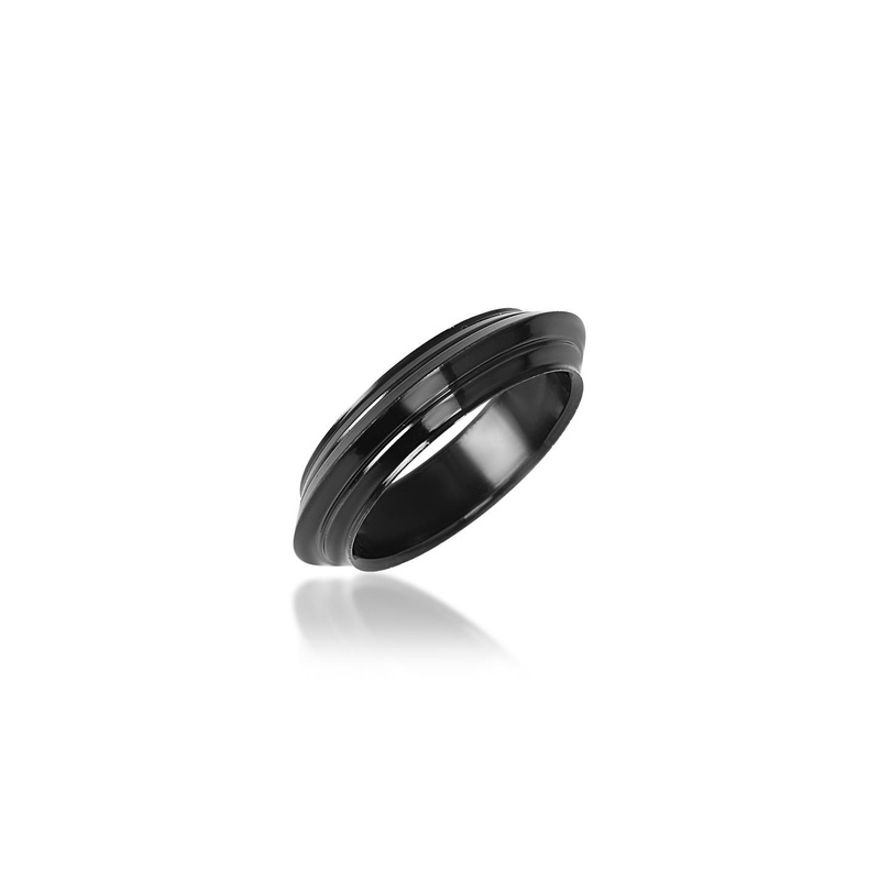 Missmister Unisex Black Ring