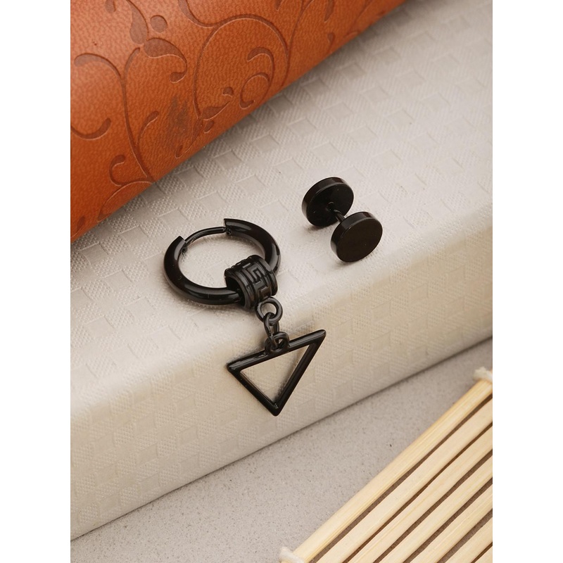 Jazz and Sizzle Men Mismatch Drop Earrings