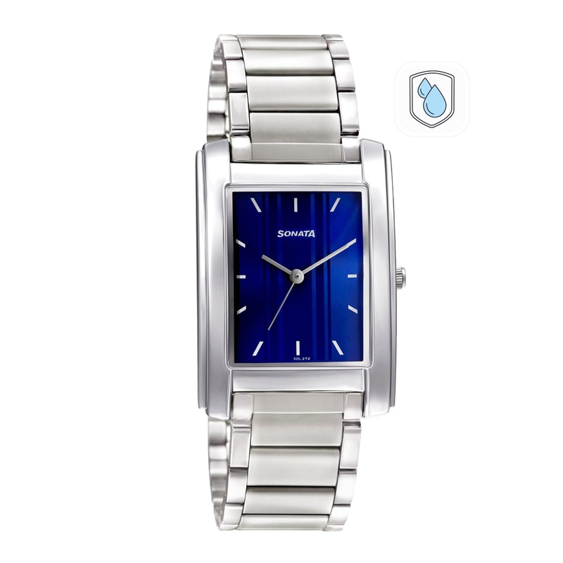 Sonata Men Blue Analogue Watch 7953SM06W