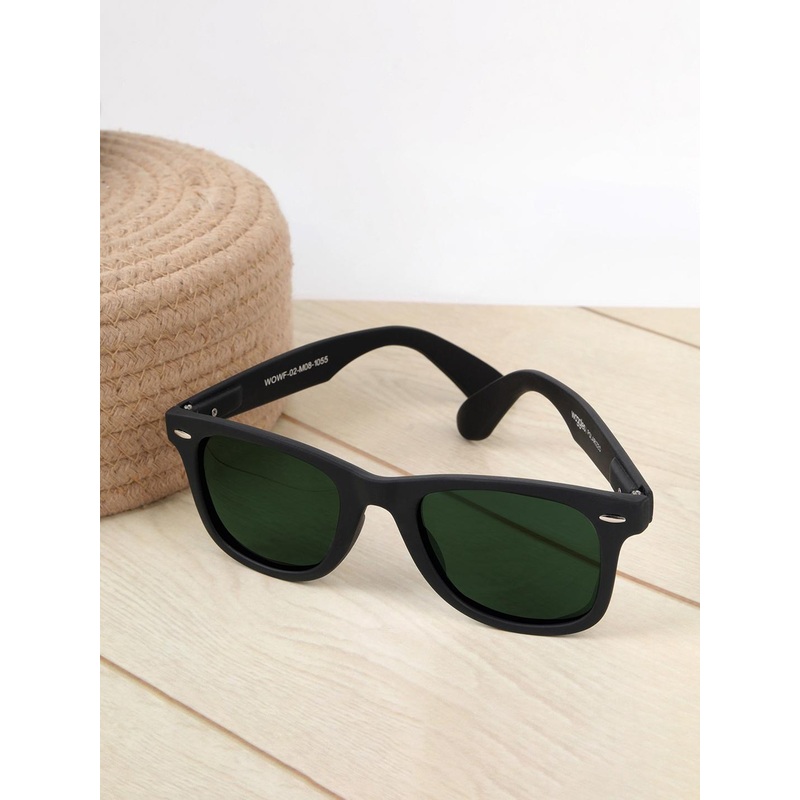 Woggles Unisex Full Rim Square Sunglasses with Polarized Lens WOWFSQ-02-M11-1099-M
