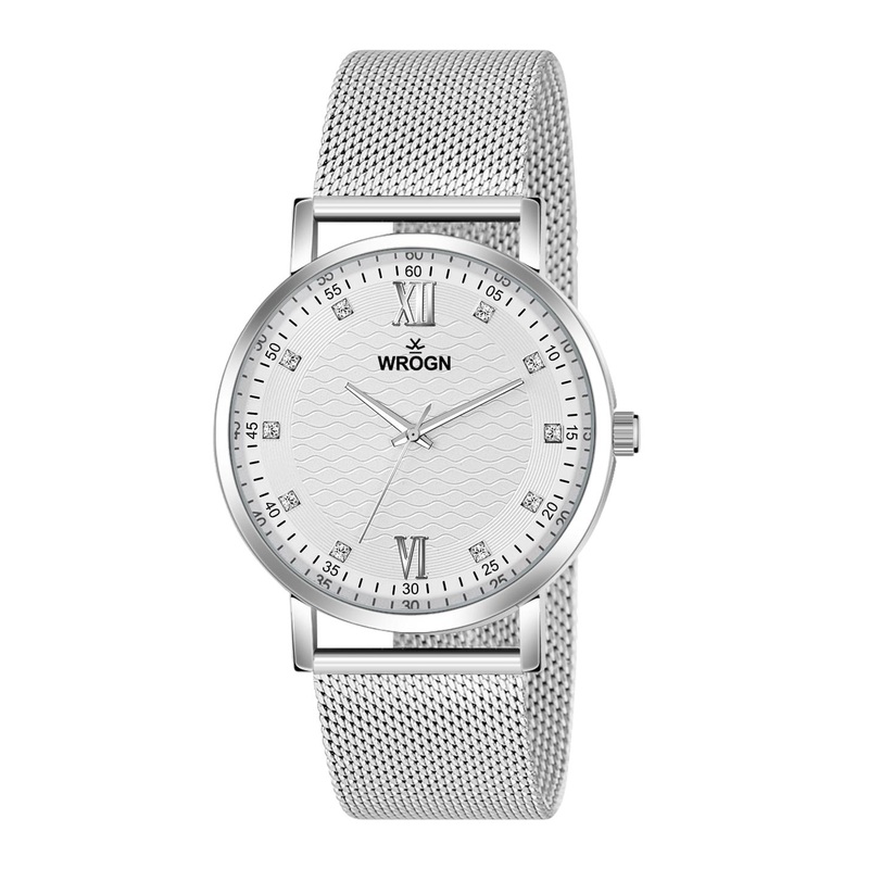 WROGN Men Dial & Stainless Steel Straps Analogue Watch HOBWRG0460