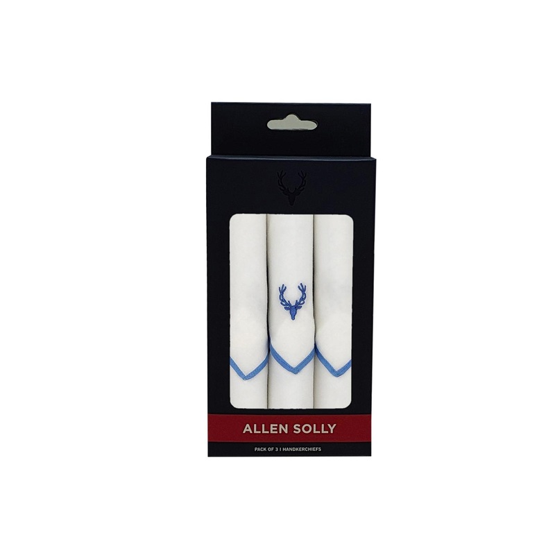 Allen Solly Men Set of 3 Assorted Handkerchiefs