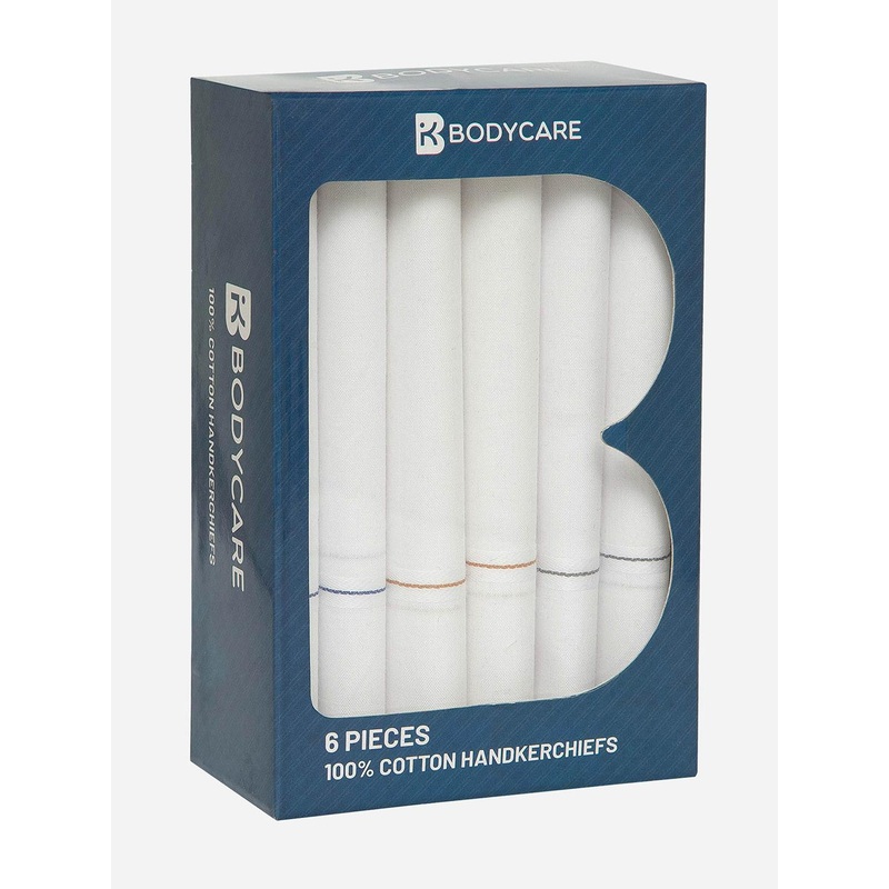 Bodycare Men Pack Of 6 Handkerchiefs