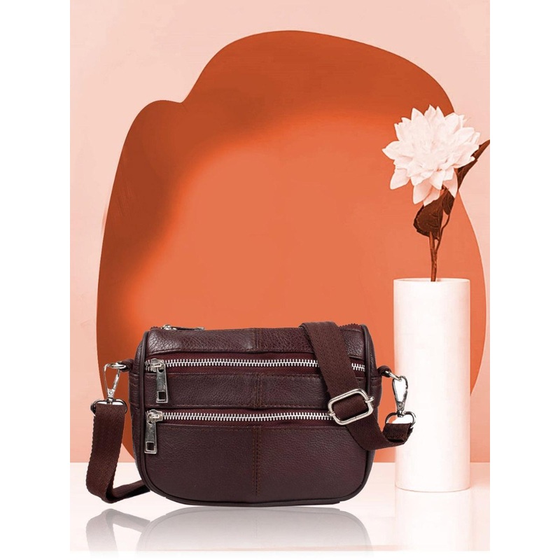 CIMONI Leather Swagger Sling Bag