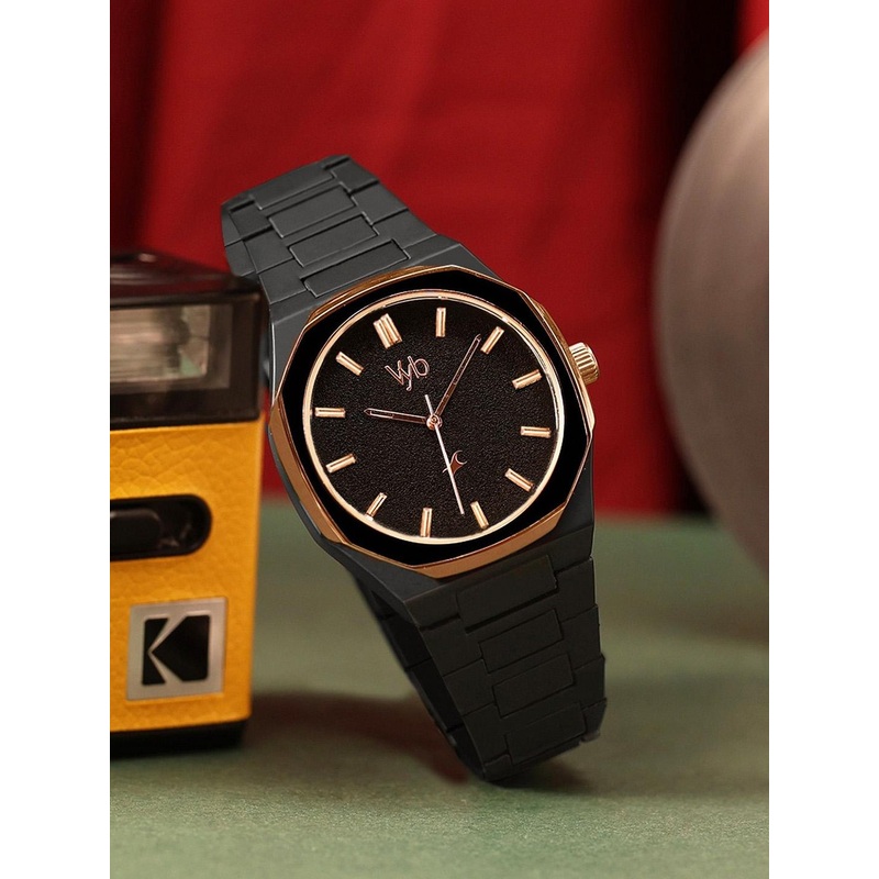 Fastrack Men Dial & Stainless Steel Straps Analogue Watch FV30027KM01W