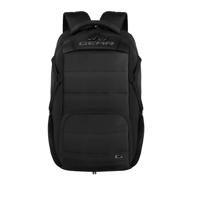 Gear Unisex Black Solid ASPIRE Laptop Backpack