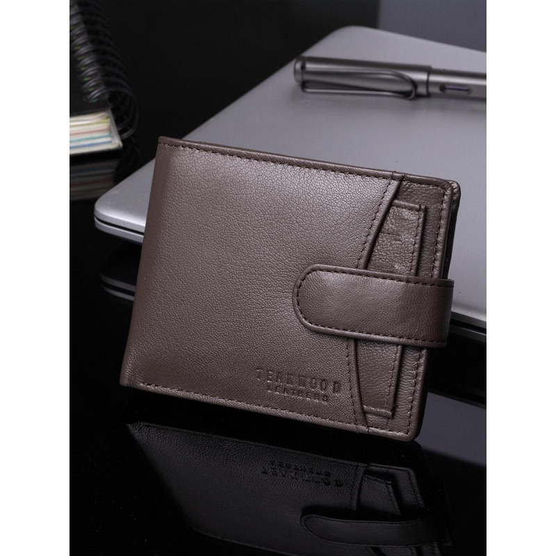 Teakwood Leathers Men Brown Solid RFID Protected Genuine Leather Two Fold Wallet