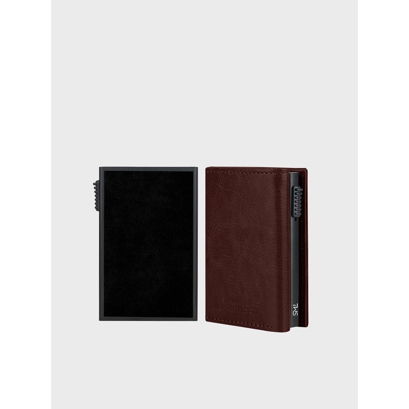 The Wallet Store Men Textured Leather Three Fold Wallet