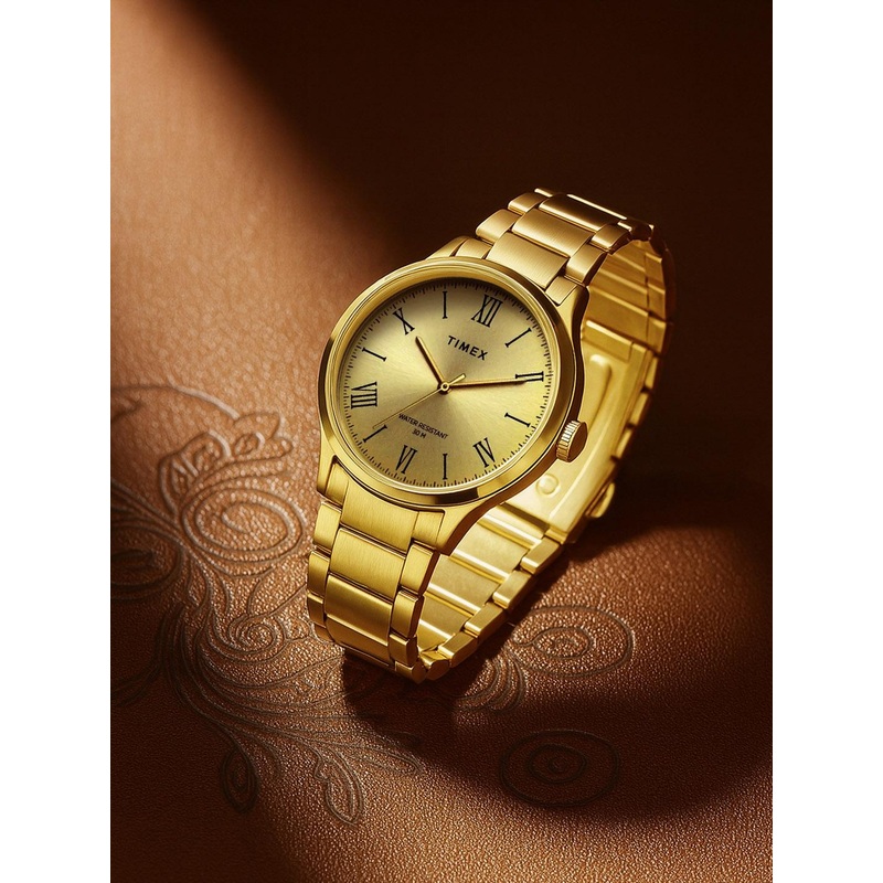 Timex Men Champagne Analogue Watch – TW000R431