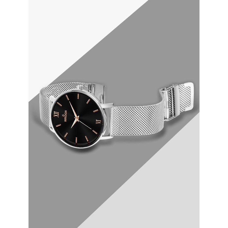 WROGN Men Dial & Stainless Steel Bracelet Style Straps Analogue Watch HOBWRG0455