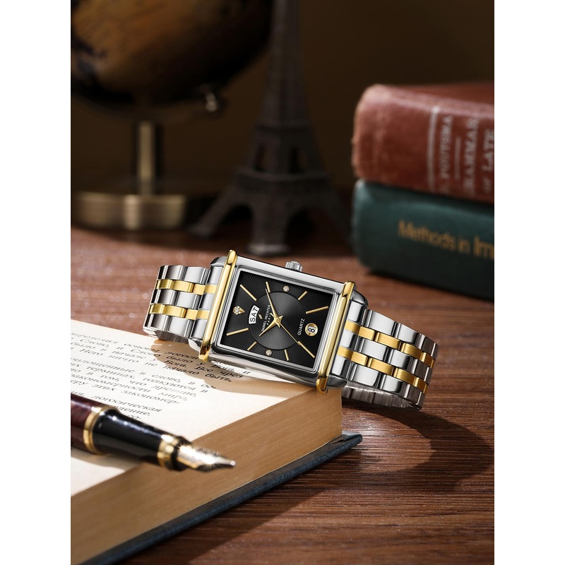 Daniel Hechter Men Square Dial & Stainless Steel Straps Analogue Watch DHM1020-66